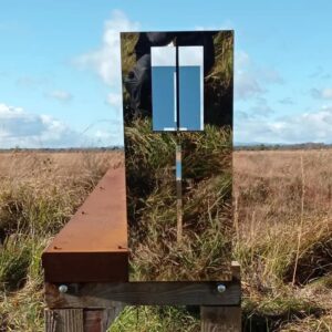 sculpture installed at Wixall Moss